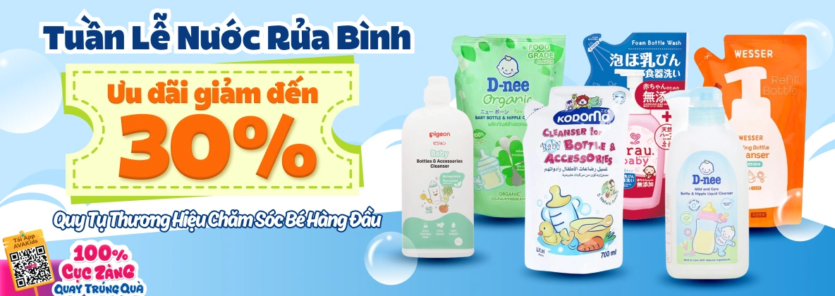 Banner tuần lễ nước rửa bình